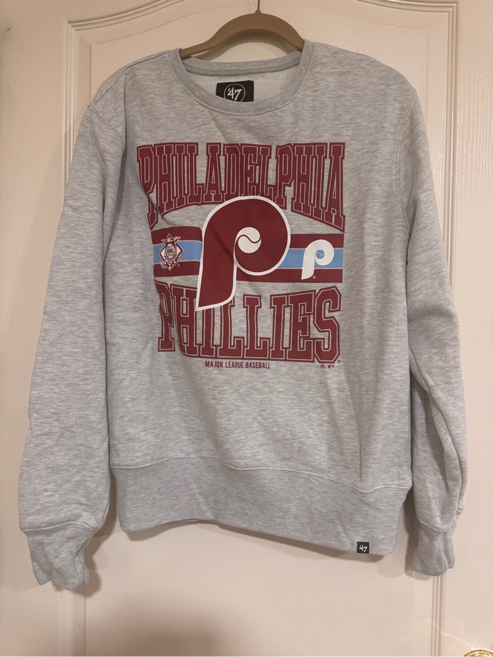 '47 Brand Phillies grey maroon and blue Crewneck